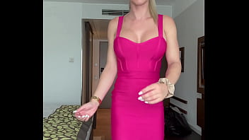 Style check thumbs up if you like it#pinkdress #outfitcheck #style #heels #longhair