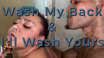 Little bleu jay gets dirty in the shower with dante's bbc