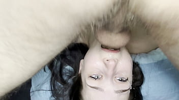 She loves taking my cock balls deep in her mouth in this position