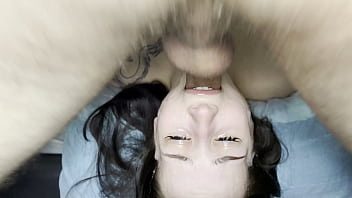 She loves taking my cock balls deep in her mouth in this position