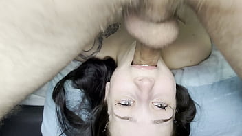 She loves taking my cock balls deep in her mouth in this position