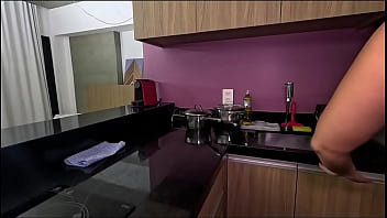 Só ia fazer um jantar pra nós dois mais oque ela queria era levar pica na buceta e chupa rola