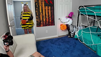 Thick blonde has halloween sex bts kallie taylor