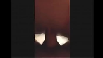 Busty amateur teen jerks and rubs cock against pussy