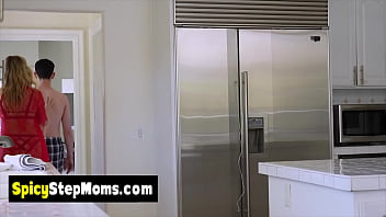 Blonde stepmother teaching me everything about anal fuck