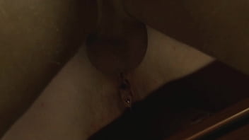 Business exec tiffany doll plugs ass with toys and spunk spraying dick