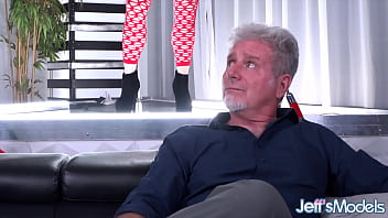 Curvy stripper shayla pink takes the old man's prick