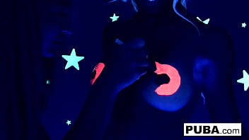 Busty babe rubs fucks herself