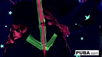 Busty babe rubs fucks herself