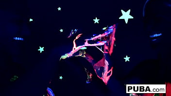 Busty babe rubs fucks herself