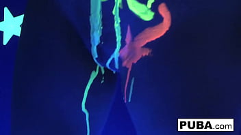 Busty babe rubs fucks herself