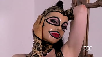 Kneel before latex lucy