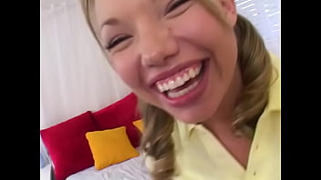Maya hills cute 19 yo great smile tanned teen huge cock pov deepthroat and cum facial blowjob