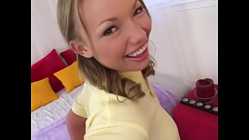 Maya hills cute 19 yo great smile tanned teen huge cock pov deepthroat and cum facial blowjob