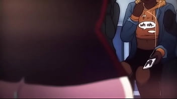 2 girls with 1 men in subway anime 2 girls with 1 men in subway anime
