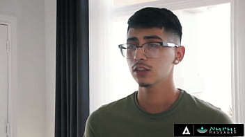 Busty milf seduces her teen client in steamy fuck