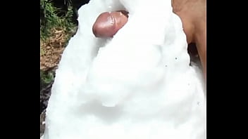 Pumping My Cock In A Snow Hole thumbnail