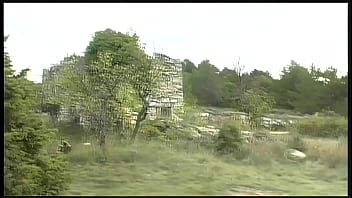 Next this lovely blonde takes a ride on his giant pole before you get to look into her