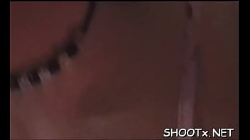 Brunette woman tanya finds a big dangler