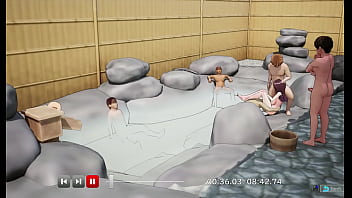 Nodoka na orgia nas fontes termais