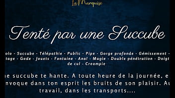 Tenté par une succube french dirty talk public succubus anal