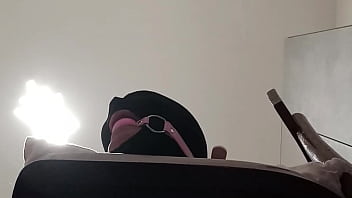 Tied up blindfolded and ballgagged milf gets fucked in her mouth pussy and ass