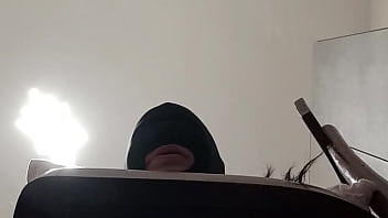 Tied up blindfolded and ballgagged milf gets fucked in her mouth pussy and ass