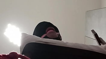 Tied up blindfolded and ballgagged milf gets fucked in her mouth pussy and ass