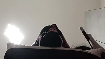 Tied up blindfolded and ballgagged milf gets fucked in her mouth pussy and ass