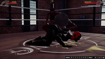 Ellie vs analdriller nf3d sex battle femdom combat subway