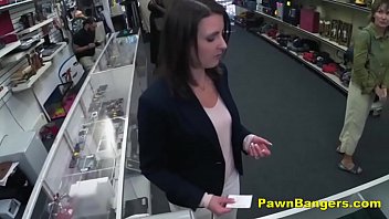 Cheeky Shop Owner Bangs Customer's Pussy thumbnail
