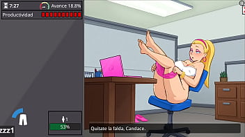 Mujer cachonda tiene sexo en el trabajo