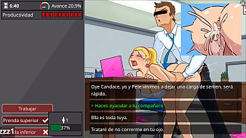 Mujer cachonda tiene sexo en el trabajo