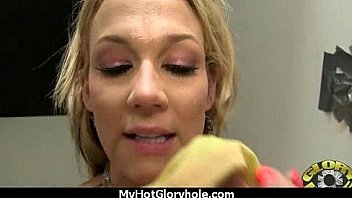 Ebony At The Gloryhole Jizzed On 22 thumbnail