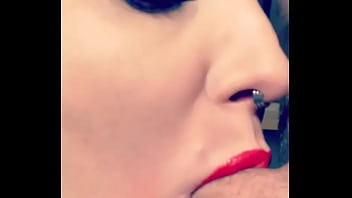 More saliva or deepthroating