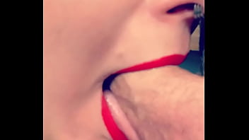 More saliva or deepthroating