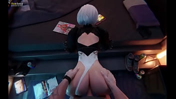 Fucking 2b from behind sex