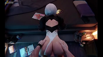 Fucking 2b from behind sex