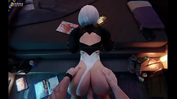 Fucking 2b from behind sex