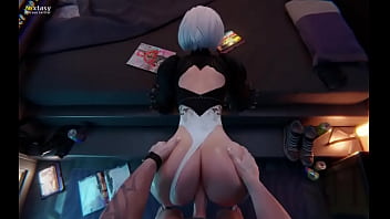 Fucking 2b from behind sex