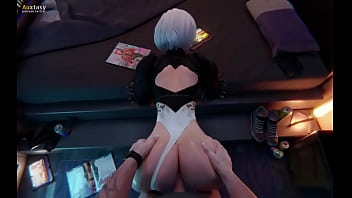 Fucking 2b from behind sex