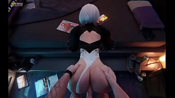 Fucking 2b from behind sex