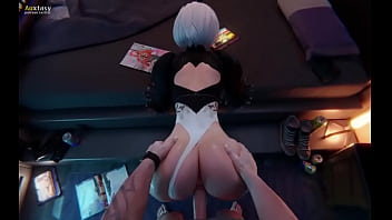 Fucking 2b from behind sex