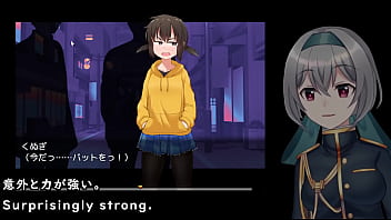 She goes up against the men alone but