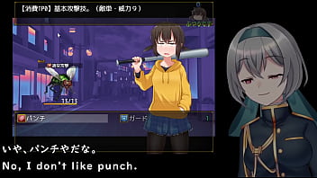 She goes up against the men alone but