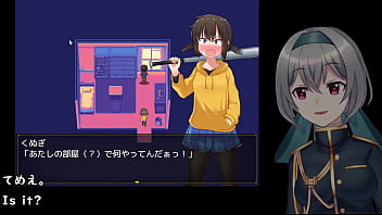 She goes up against the men alone but