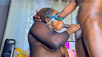 Sexy ebony queen likes to deep throat two bbc doggystyle and body shaking orgasm