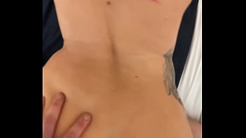 Cheating slut comes over for horny threesome