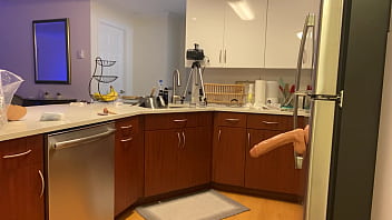 Hot Crossdresser Dildo Fucked In Kitchen thumbnail