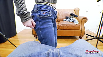 Petite blue haired raven finger fucks her twat and sucks a juicy big cock